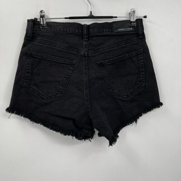 Kendal + Kylie Womens Black Icon Shorts Size 5 - Picture 6 of 7